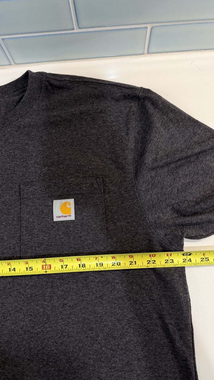 Carhartt K87 Loose Fit Heavyweight Pocket T-Shirt Charcoal Heather Men's Size L